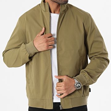 Only And Sons - Alexander Harrington - Giacca con zip verde kaki