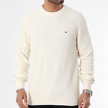 Tommy Hilfiger - Felpa girocollo Struttura ovale 34692 Beige