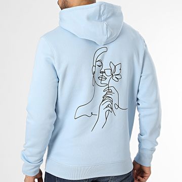 MEIITOD - Felpa con cappuccio Mojo Azzurro