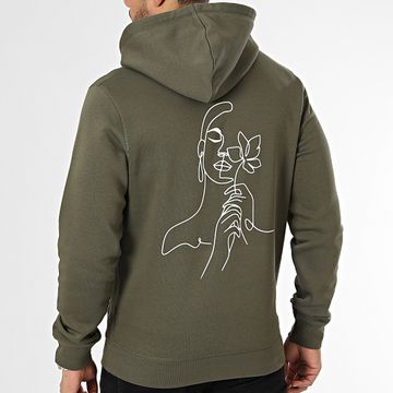 MEIITOD - Felpa con cappuccio Mojo Verde Khaki
