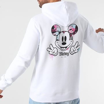 Mickey - Felpa con cappuccio Mickey Back Hand Vice Bianco