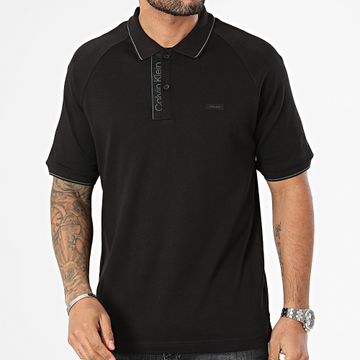 Calvin Klein - Polo a maniche corte con abbottonatura 2463 Nero