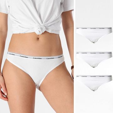 Calvin Klein - Set di 3 mutandine bianche da donna QD5207E