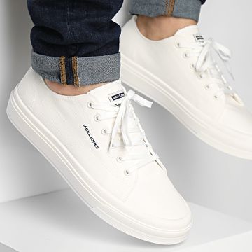 Jack And Jones - Sneakers Bayswater in tela bianca brillante