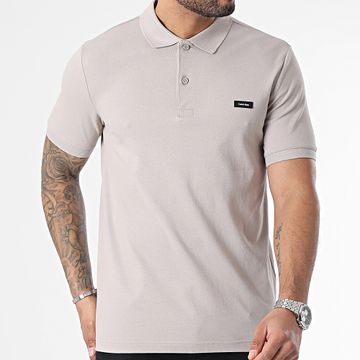 Calvin Klein - Polo manica corta Stretch Pique Slim 1196 Taupe