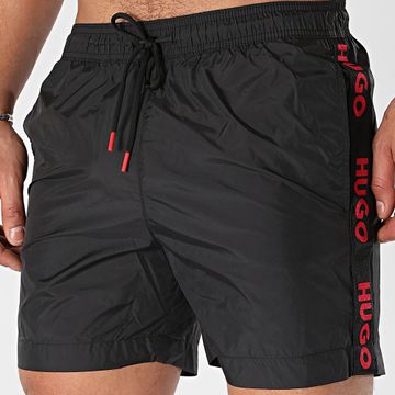 HUGO - Pantaloncini da bagno FAB 50500973 Nero Rosso