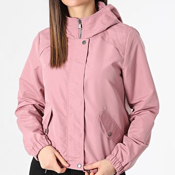 Vero Moda - Giacca con zip con cappuccio rosa da donna Zoa