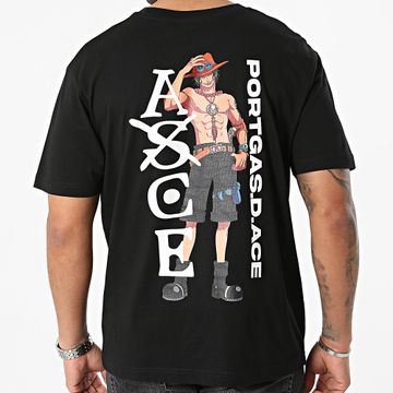 One Piece - Tee Shirt Oversize Large Tattoo Nero