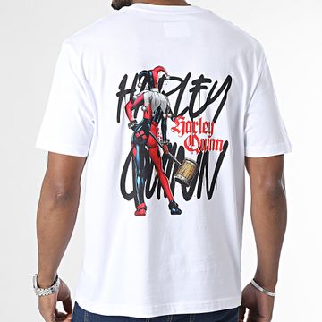 DC Comics - Harley - Maglietta oversize bianca grande