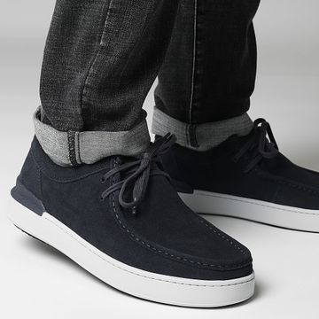 Clarks - Scarpe Courtlite Seam Navy in pelle scamosciata