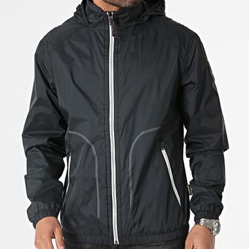 Napapijri - Giacca con cappuccio e zip Cloudy A4HPP Nero