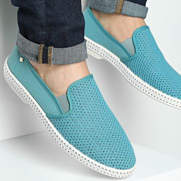 Rivieras - Espadrillas Classic Toile And Filet 2024 Aqua