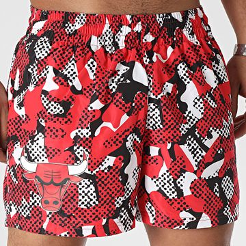 New Era - Pantaloncini da bagno dei Chicago Bulls 60435493 Rosso