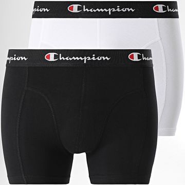 Champion - Set di 2 boxer U20001 Nero Bianco
