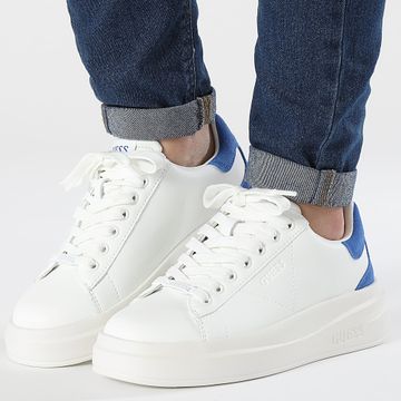 Guess - Scarpe da ginnastica da donna FLJELBLEA12 Bianco Blu