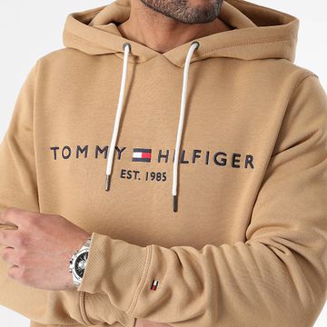 Tommy Hilfiger - Felpa con cappuccio Tommy Logo 1599 Marrone