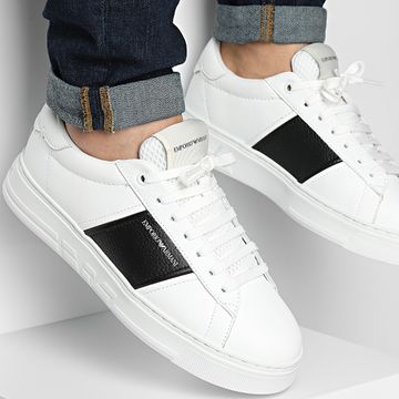 Emporio Armani - X4X570-XN840 Scarpe da ginnastica bianco ottico nero