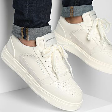 Emporio Armani - X4X657-XR101 Scarpe da ginnastica color bianco sporco