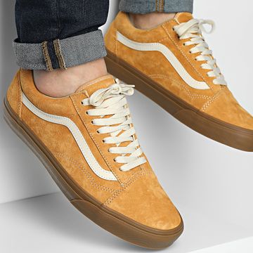 Vans - Scarpe da ginnastica Old Skool 7NT5QJ1 Pig Suede Gum Antelope