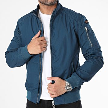 Schott NYC - Kenny SLIM FIT Giacca con zip Blu petrolio