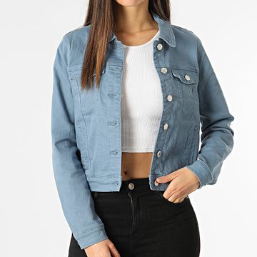 Vero Moda - Giacca da donna Crop Soya Light Blue Jean