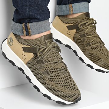 Timberland - Scarpe da ginnastica Winsor Trail Lace Up A6AW9 Olive Knit