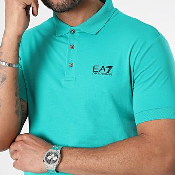 EA7 Emporio Armani - Polo a maniche corte 8NPF04-PJM5Z Turchese