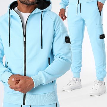 LBO - Tuta da ginnastica cargo 0188 blu chiaro