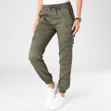 Project X Paris - Pantaloni Cargo da donna TF239707 Verde Khaki