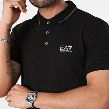 EA7 Emporio Armani - Polo a maniche corte 8NPF06-PJ04Z Nero