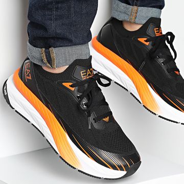 EA7 Emporio Armani - X8X176-XK377 Nero Arancione Tiger Scarpe da Ginnastica