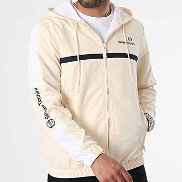 Sergio Tacchini - Prannie 40530 Giacca con cappuccio e zip a righe beige