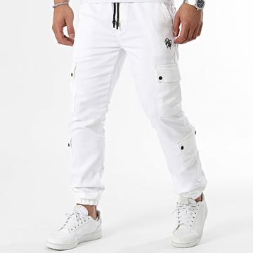 Project X Paris - T19939 Pantaloni cargo bianchi