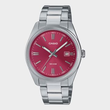Casio - Orologio da polso MTP-1302PD-4AVEF Acciaio Rosso