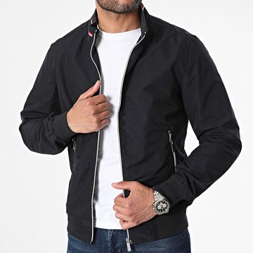 Kymaxx - Giacca con zip blu navy