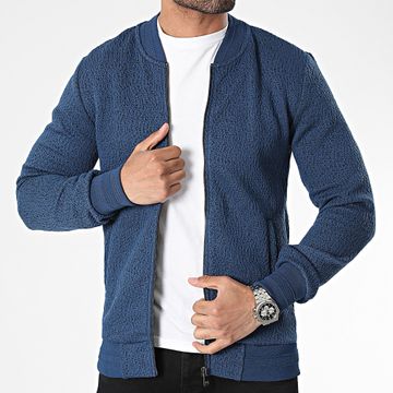 Classic Series - Giacca con zip blu navy