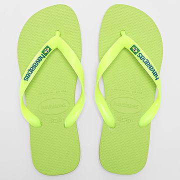 Havaianas - Brasil Logo Colors infradito Verde chiaro