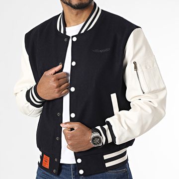 Bombers Original - LETTERMAN Giacca bomber blu navy beige