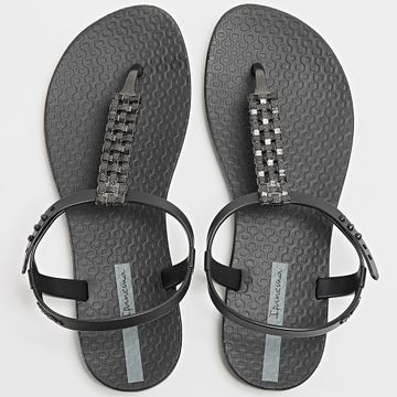 Classic Series - Donna Class Modern Craft San 83508 Nero Argento Infradito