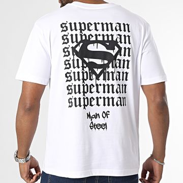 DC Comics - Maglietta oversize New Sup Bianco