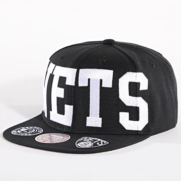 Mitchell and Ness - Cappello snapback NBA Big Text 1 Brooklyn Nets HHSS7318 Nero