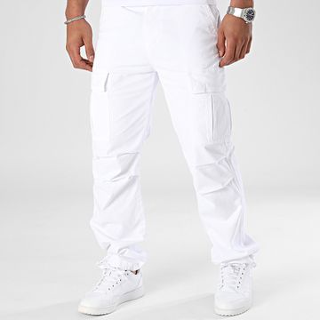 John H - Pantaloni cargo bianchi