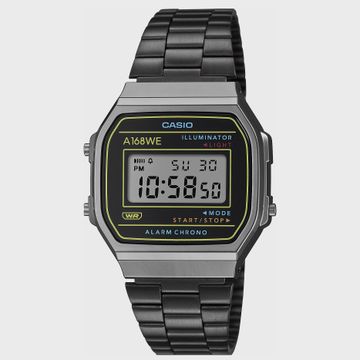Casio - Orologio vintage A168WEHB-1AEF argento e nero