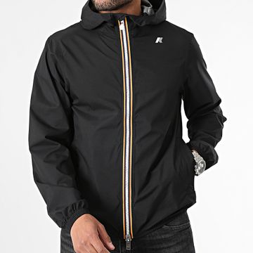 K-Way - Jack Stretch Dot Giacca a vento con cappuccio K5127QW Nero
