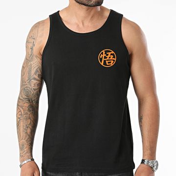 Dragon Ball Z - Goku Kanji Petto Canotta Nero Arancione