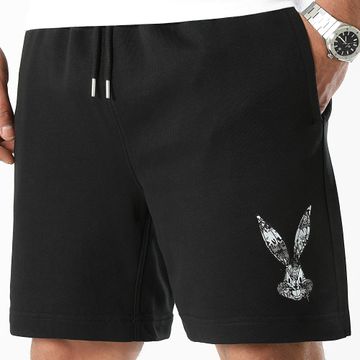 Looney Tunes - Pantaloncini da jogging Bugs Bunny Graffiti in bianco e nero