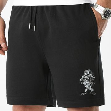 Looney Tunes - Pantaloncini da jogging Taz Graffiti in bianco e nero