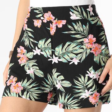 Only - Pantaloncini da jogging Nova Life Donna Nero Floreale