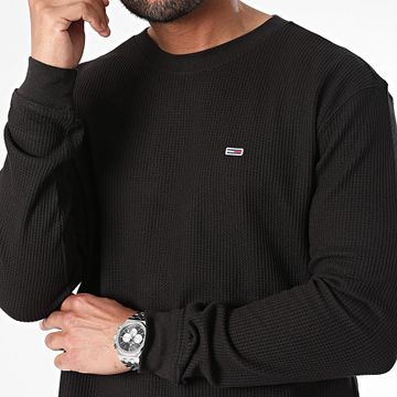 Tommy Jeans - Maglia Waffle 9216 Nero