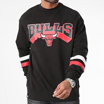 New Era - Felpa girocollo Chicago Bulls Nero